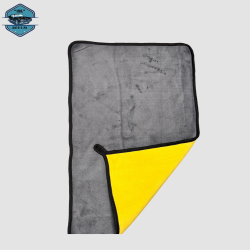 IBL Microfiber Cloth - 40X60CM - 700GSM - YELLOW & GREY - TOP QUALITY