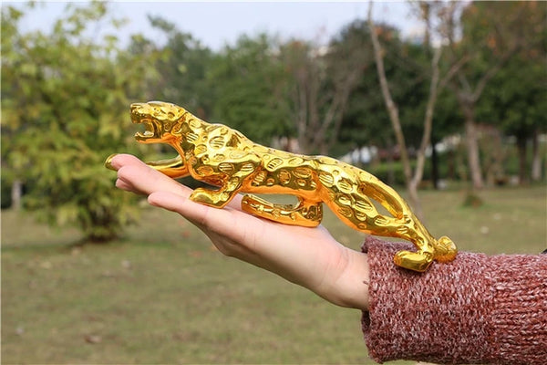 Car Dashboard Leopard Decoration Sculpture