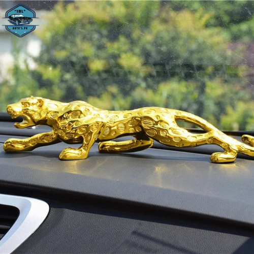 Car Dashboard Leopard Decoration Sculpture